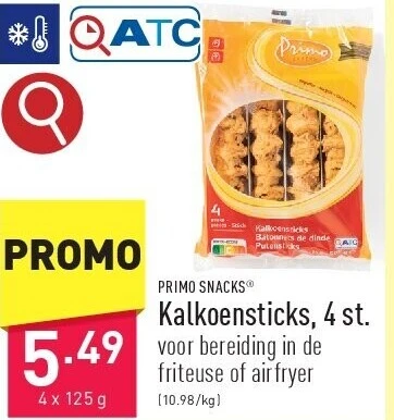 Kalkoensticks, 4 st.