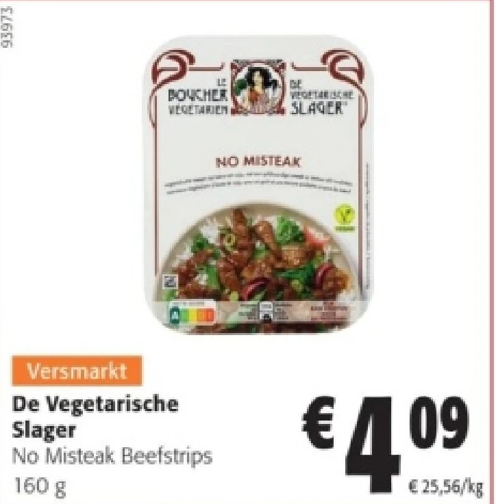 De Vegetarische Slager No Misteak Beefstrips 160 g