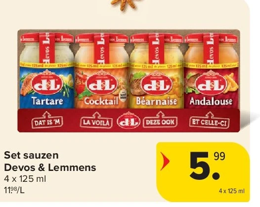 Set sauzen Devos & Lemmens