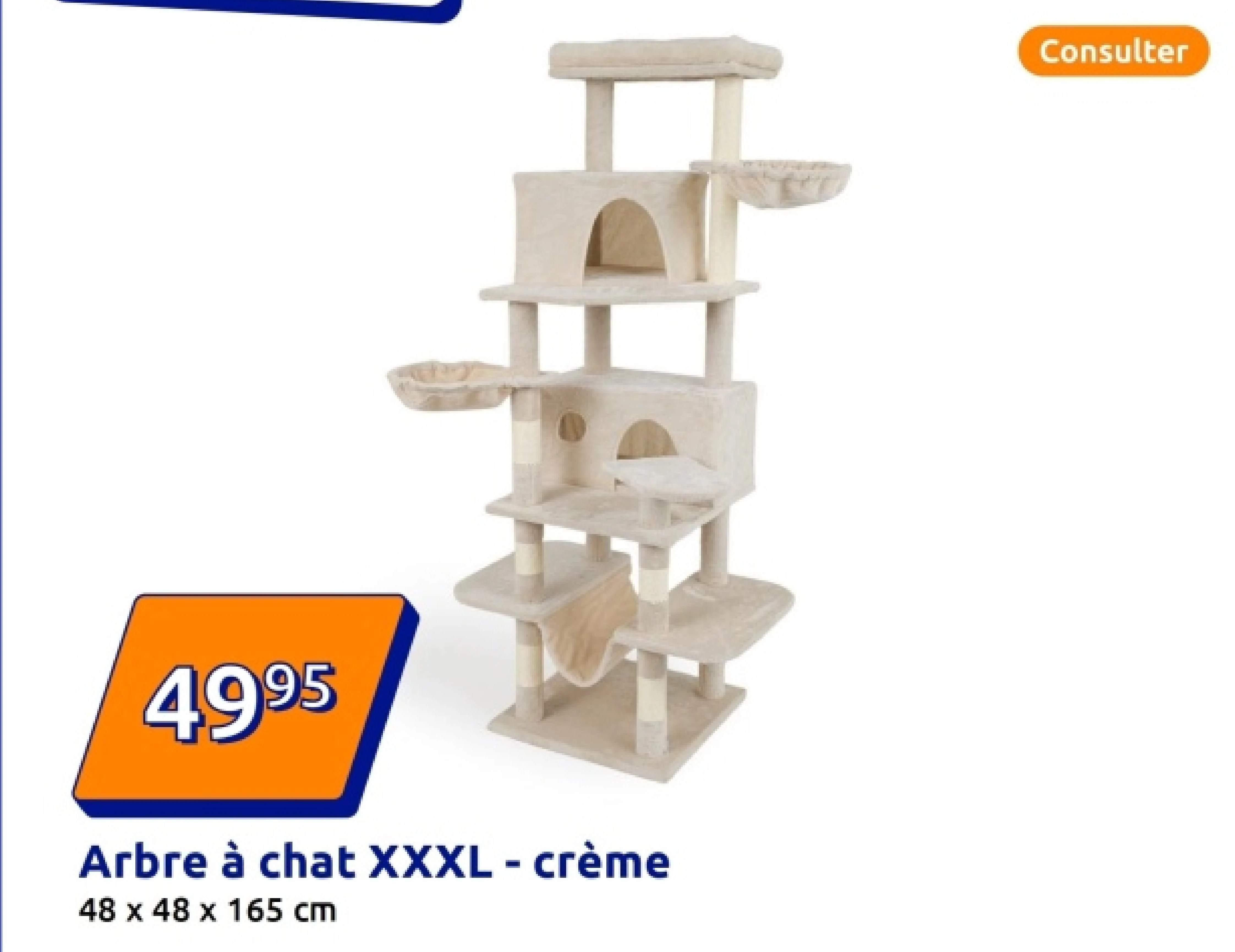 Arbre à chat XXXL - crème