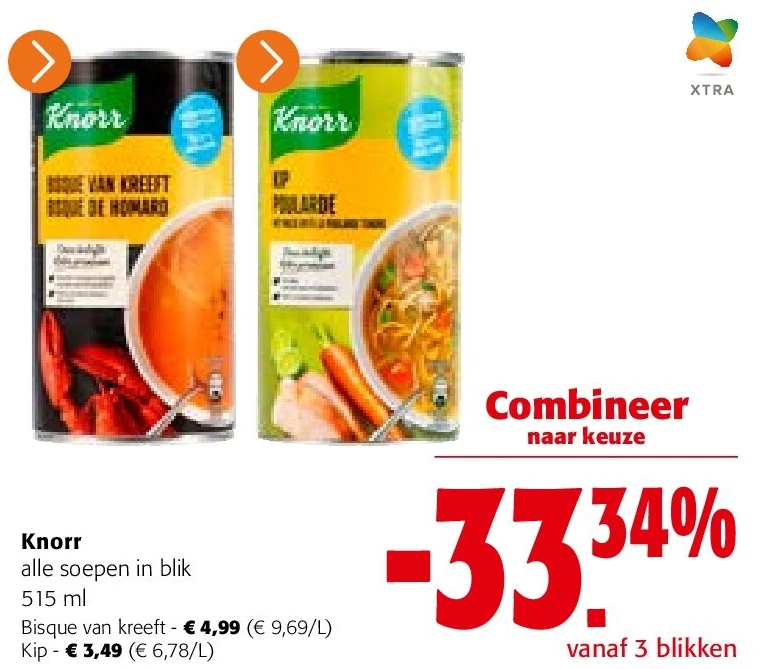 Knorr alle soepen in blik 515 ml