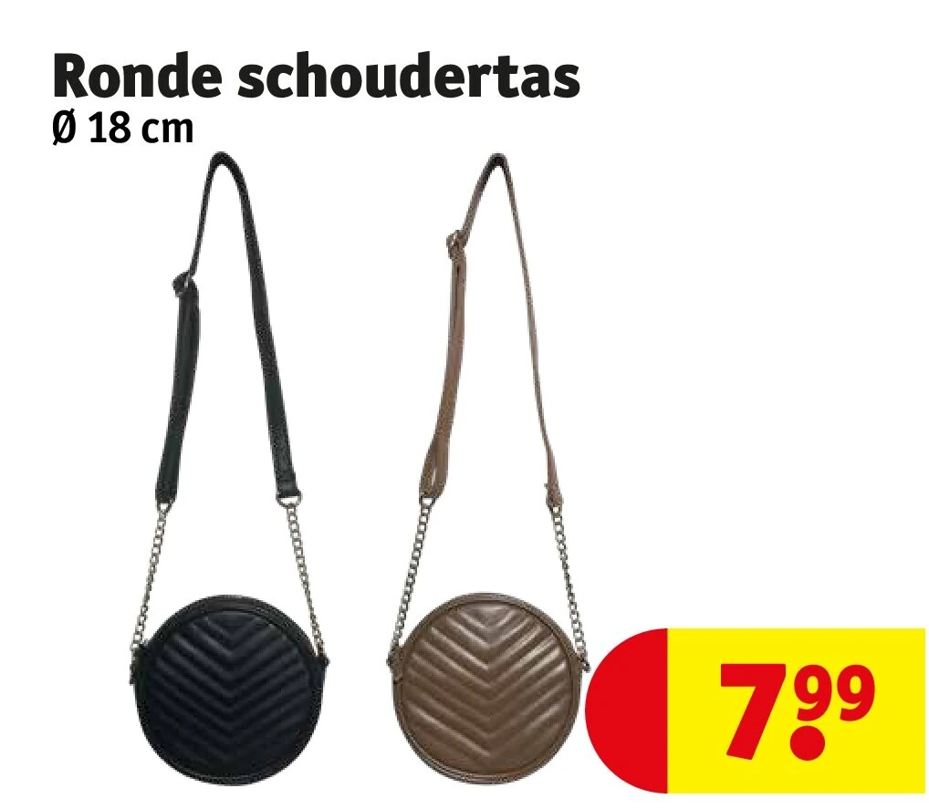 Ronde schoudertas