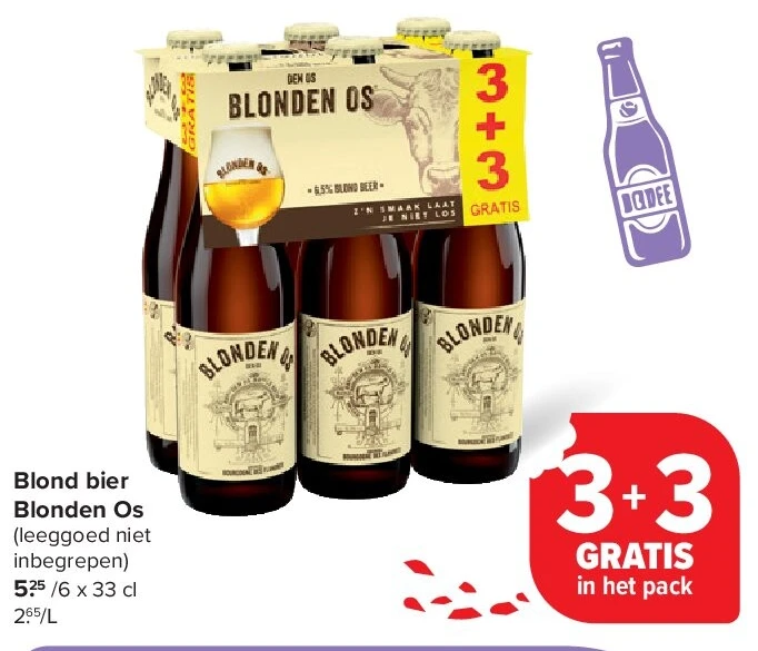 Blond bier Blonden Os