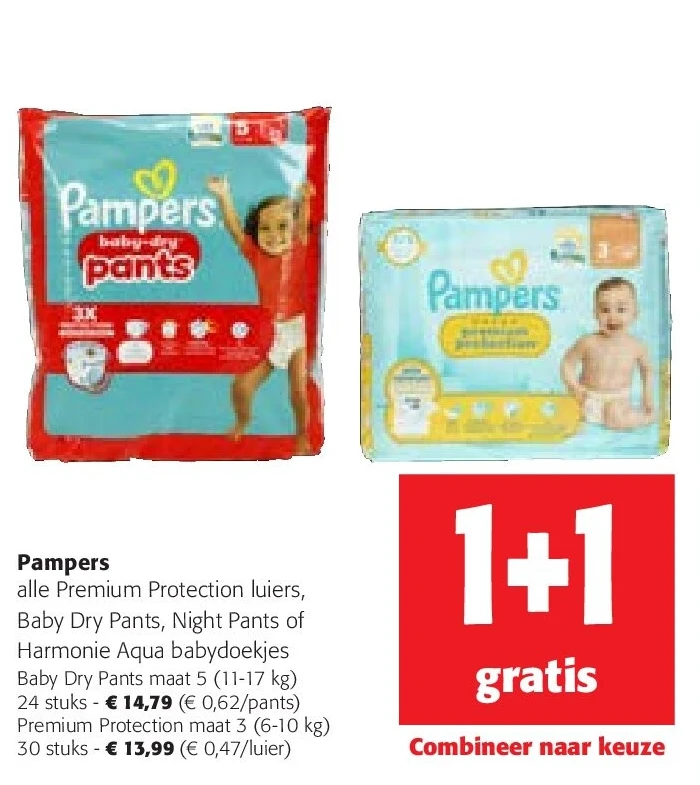Pampers Premium Protection maat 3 (6-10 kg) 30 stuks