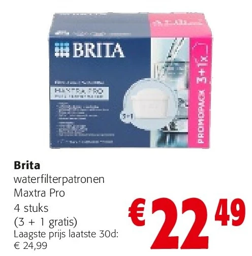 Brita waterfilterpatronen Maxtra Pro 4 stuks