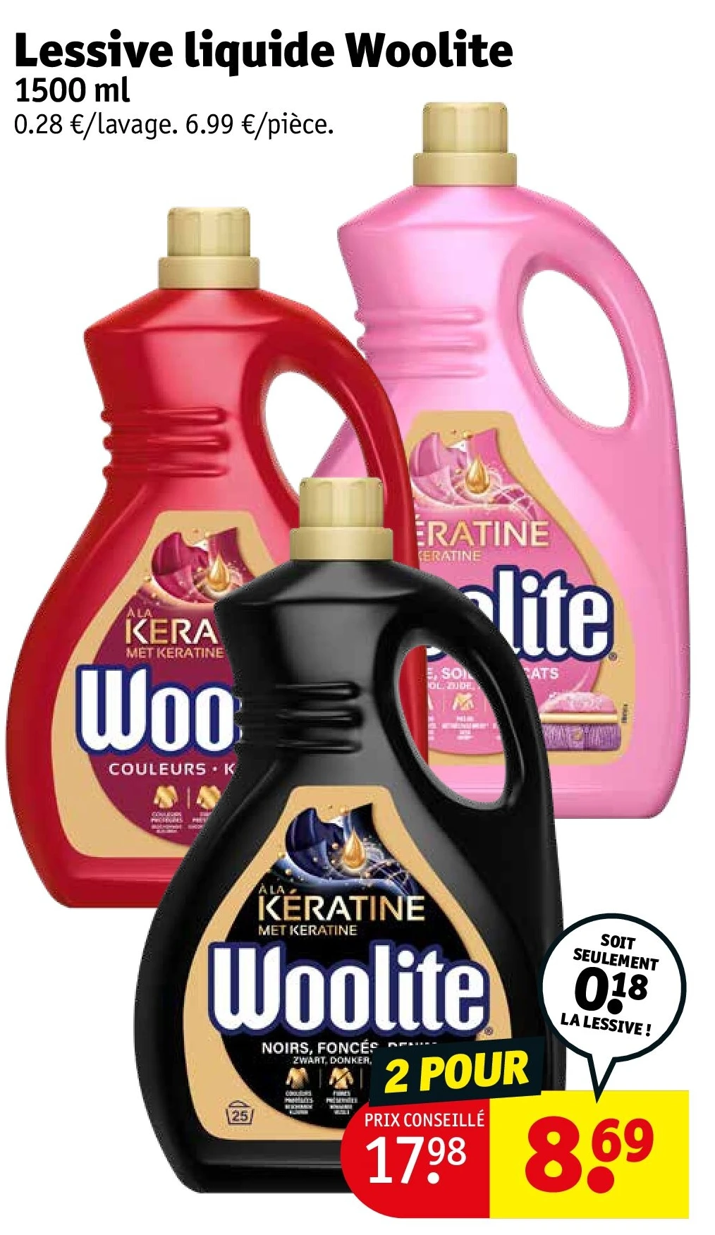 Lessive liquide Woolite 1500 ml