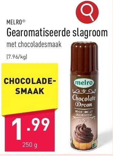 Gearomatiseerde slagroom