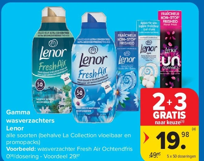 Gamma wasverzachters Lenor