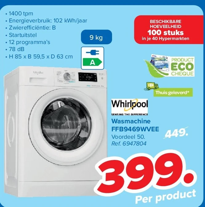 Wasmachine FFB9469WVEE
