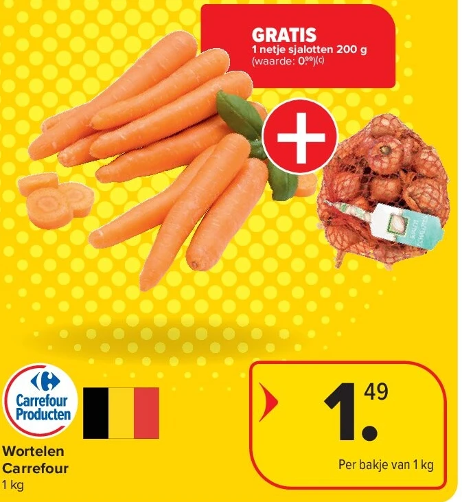 Wortelen Carrefour