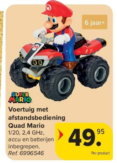 Voertuig met afstandsbediening Quad Mario