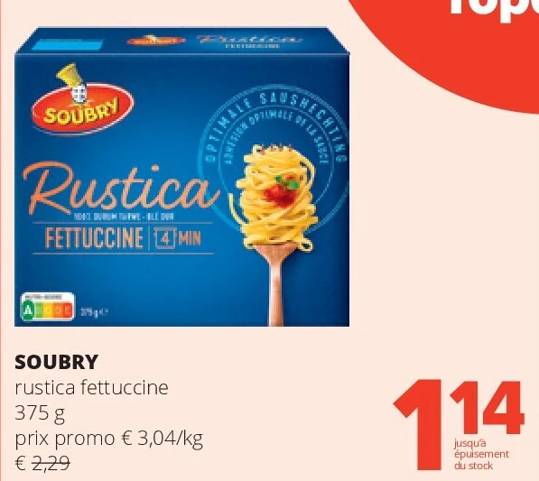 SOUBRY rustica fettuccine 375 g
