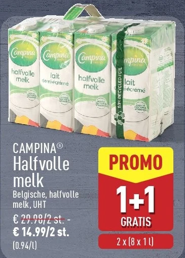 Halfvolle melk