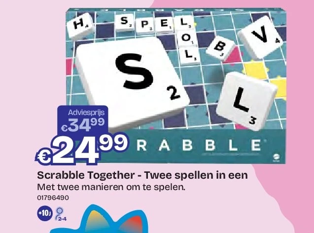 Scrabble Together - Twee spellen in een