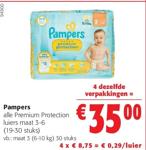 Pampers alle Premium Protection luiers maat 3-6