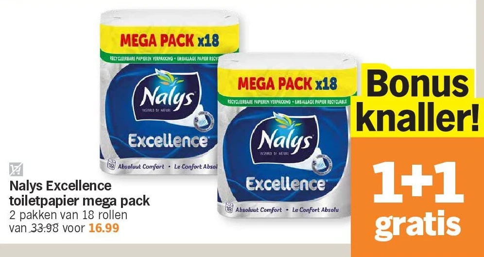 Nalys Excellence toiletpapier mega pack