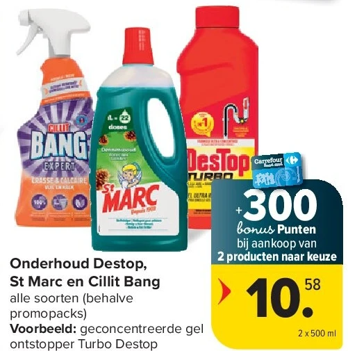 Onderhoud Destop, St Marc en Cillit Bang