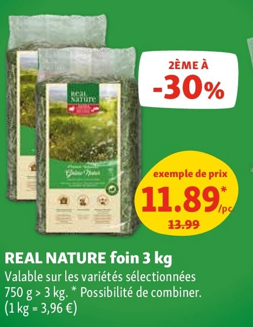 REAL NATURE foin 3 kg