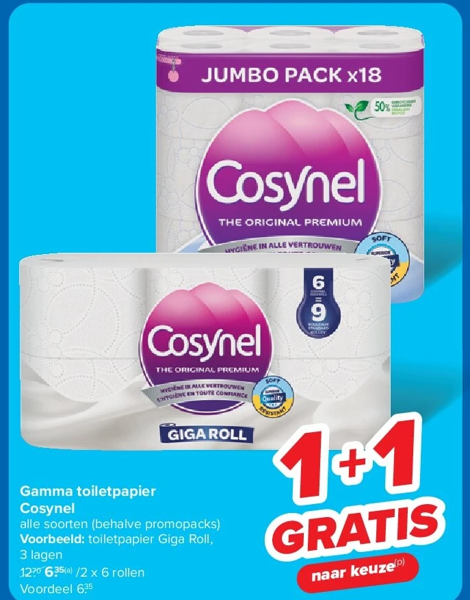 Gamma toiletpapier Cosynel