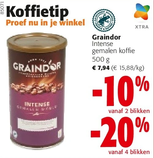 Graindor Intense gemalen koffie 500 g