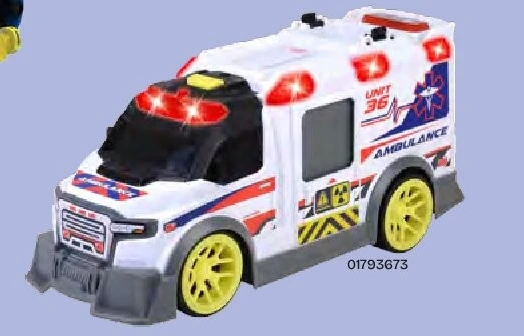 Dickie voertuigen met licht en geluid