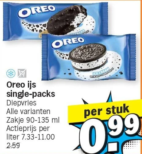 Oreo ijs single-packs