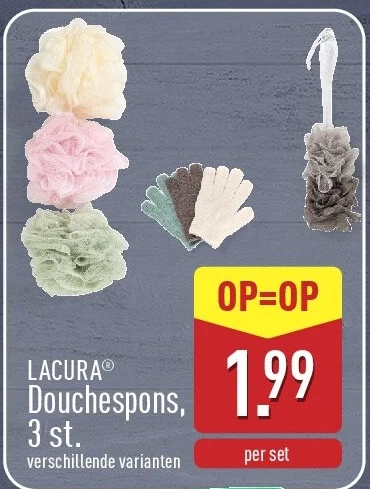 Douchespons, 3st.