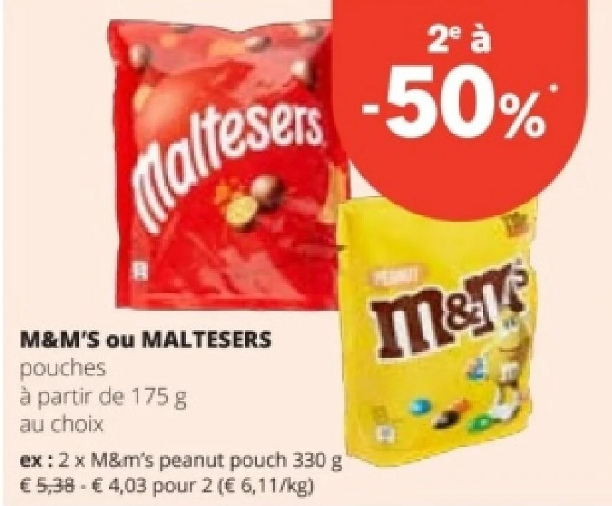 M&M'S ou MALTESERS