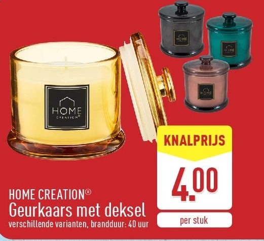 Geurkaars met deksel