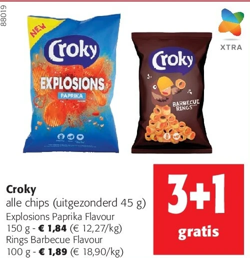 Croky Explosions Paprika Flavour 150 g