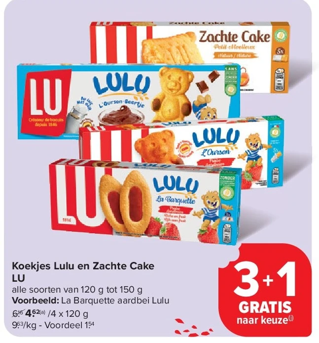 Koekjes Lulu en Zachte Cake LU