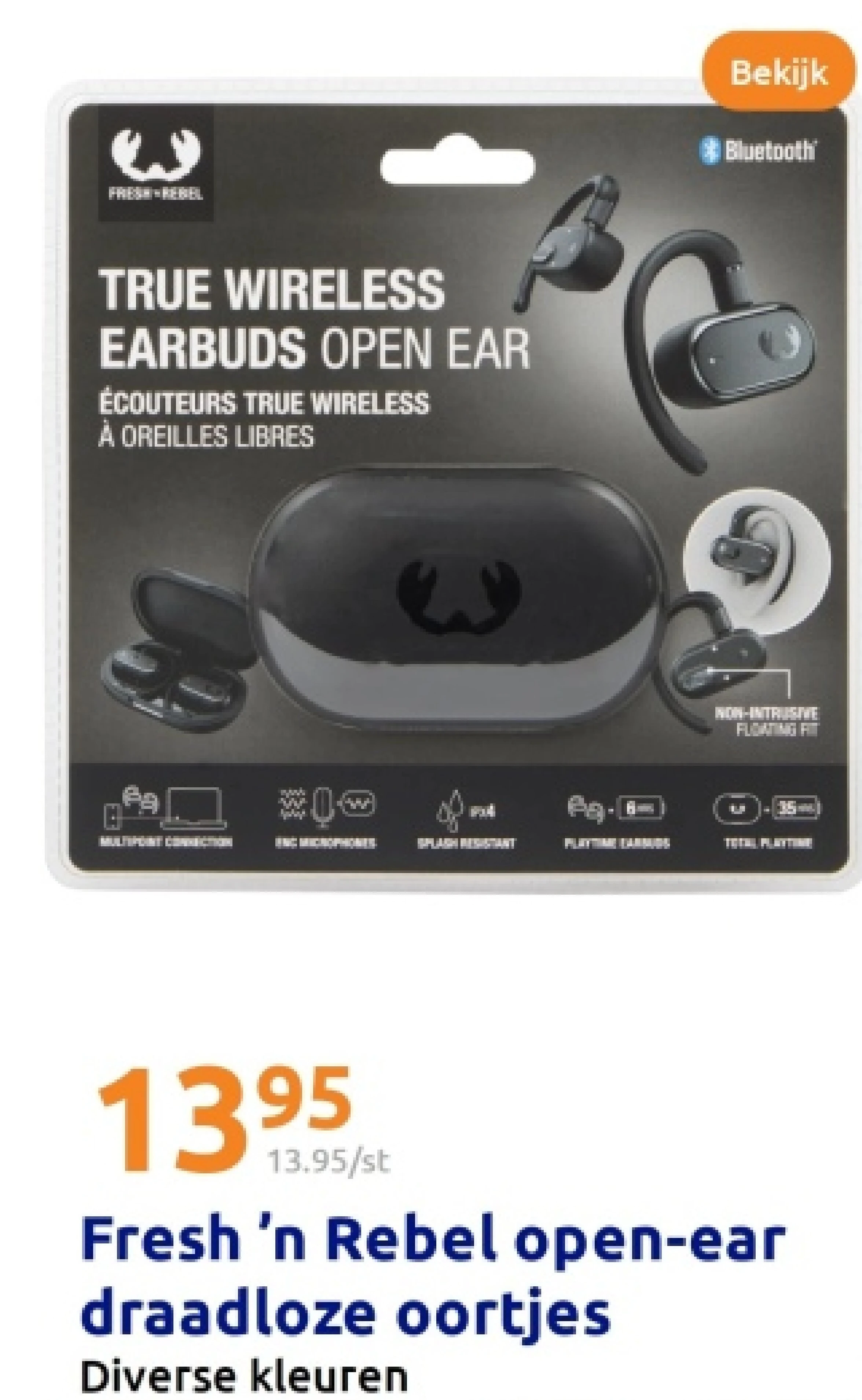 Fresh 'n Rebel open-ear draadloze oortjes