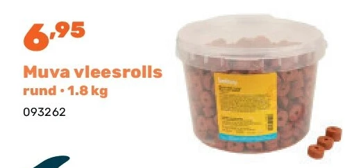Muva vleesrolls rund • 1.8 kg