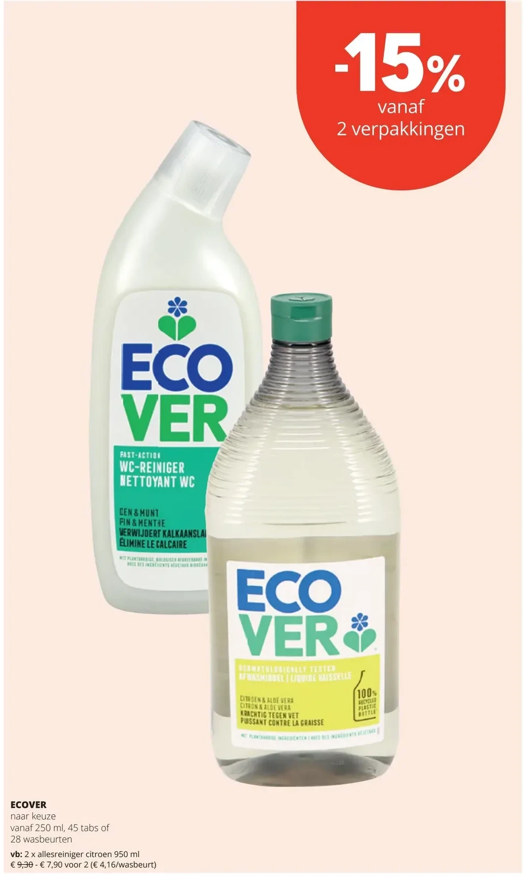 ECOVER allesreiniger citroen 950 ml