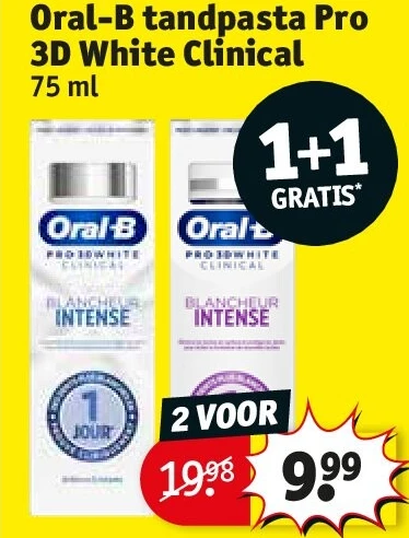 Oral-B tandpasta Pro 3D White Clinical