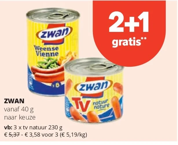 ZWAN tv natuur 230 g