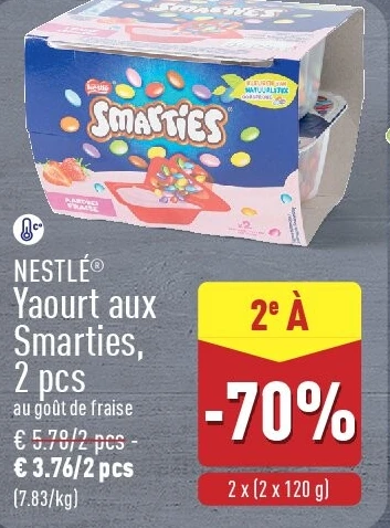 Yaourt aux Smarties, 2pcs