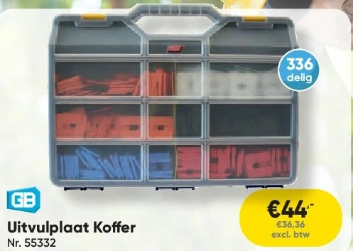 Uitvulplaat Koffer
