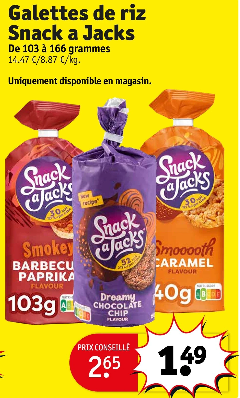 Galettes de riz Snack a Jacks