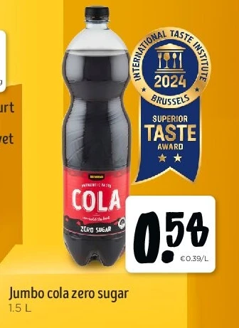 Jumbo cola zero sugar 1.5 L