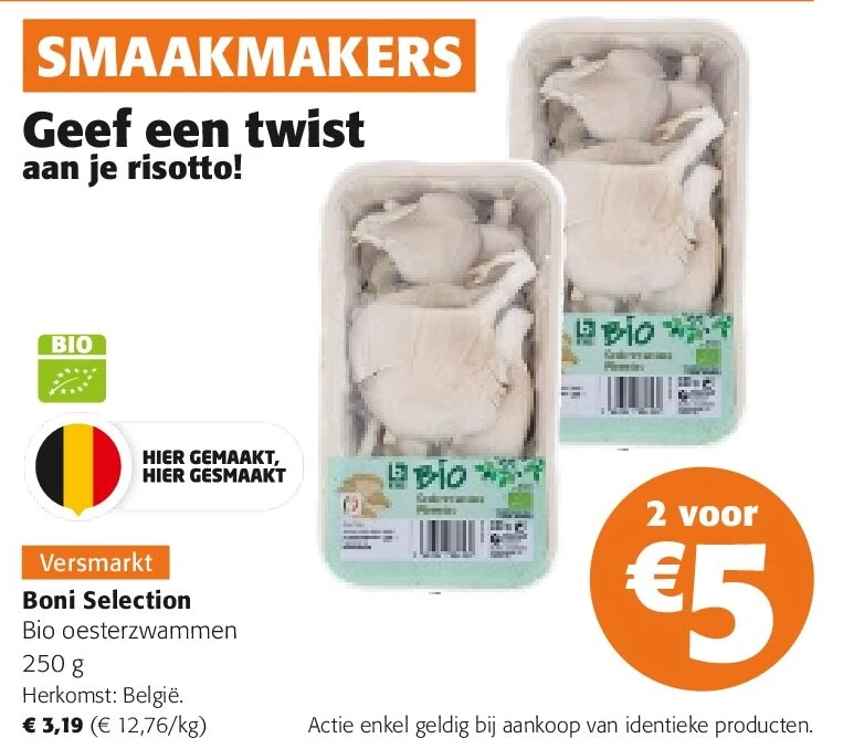 Boni Selection Bio oesterzwammen 250 g