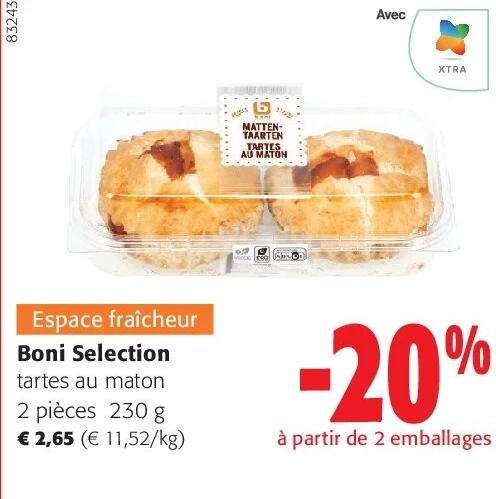 Boni Selection tartes a