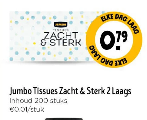 Jumbo Tissues Zacht & Sterk 2 Laags