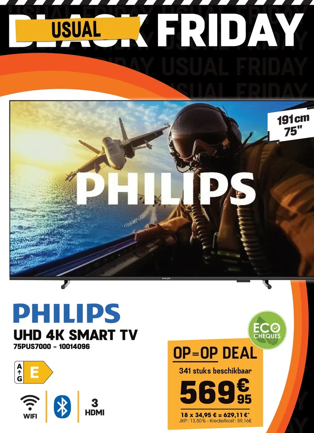 Philips UHD 4K SMART TV 75PUS7000