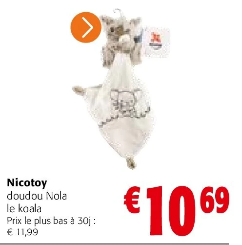 Nicotoy doudou Nola le koala