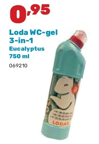 Loda WC-gel 3-in-1 Eucalyptus 750 ml