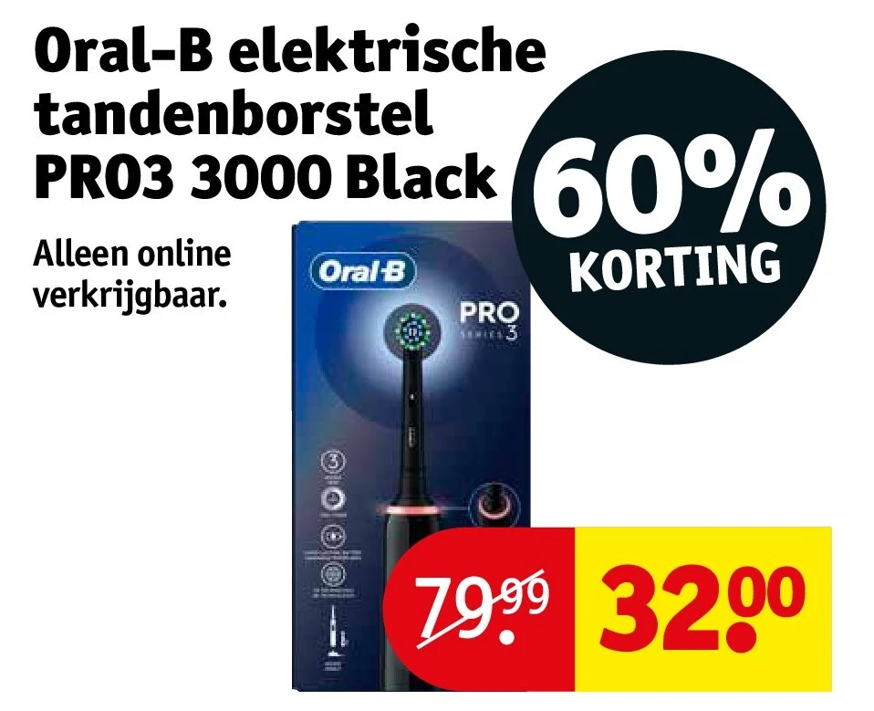 Oral-B elektrische tandenborstel PRO3 3000 Black