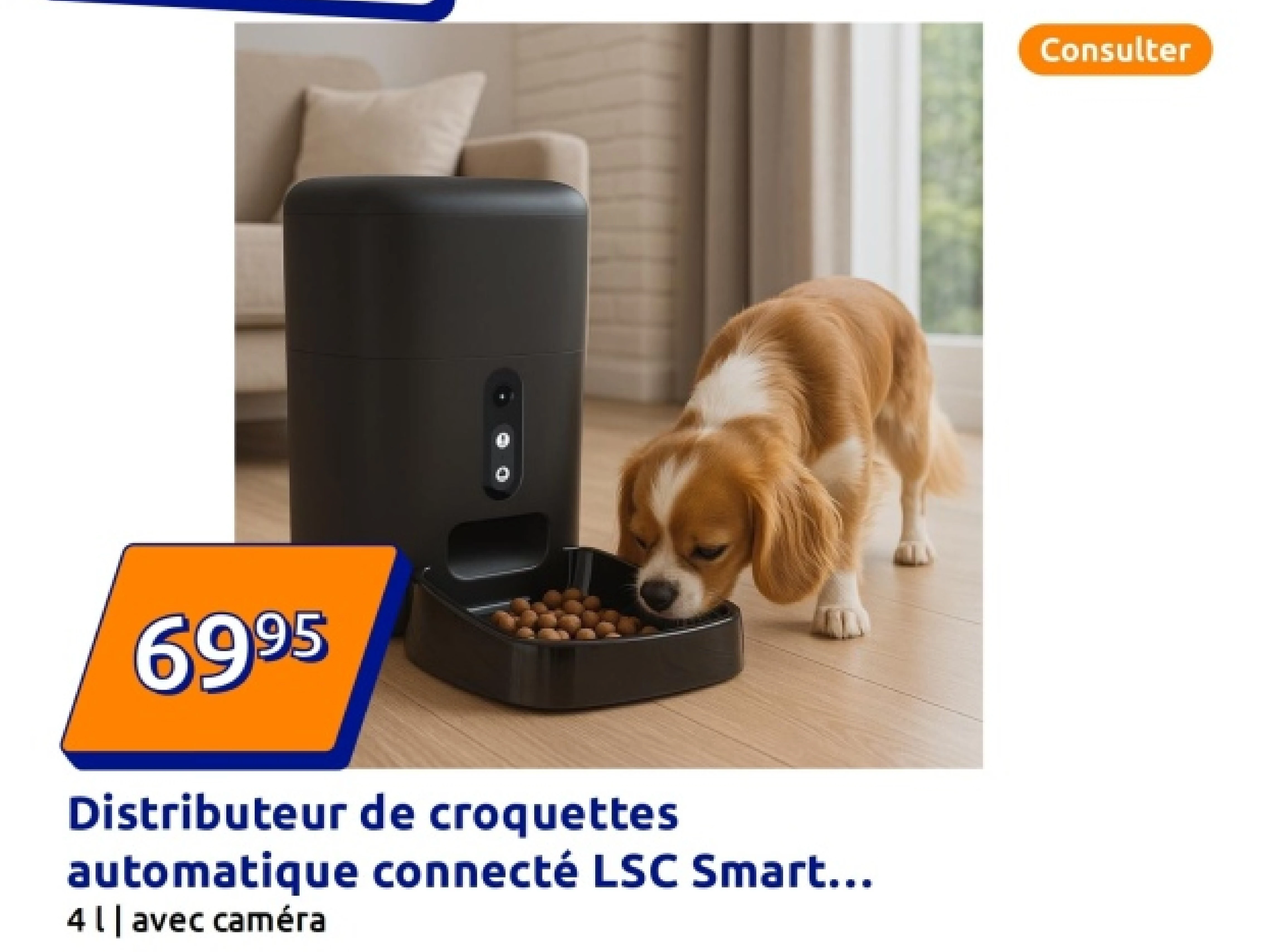 Distributeur de croquettes automatique connecté LSC Smart