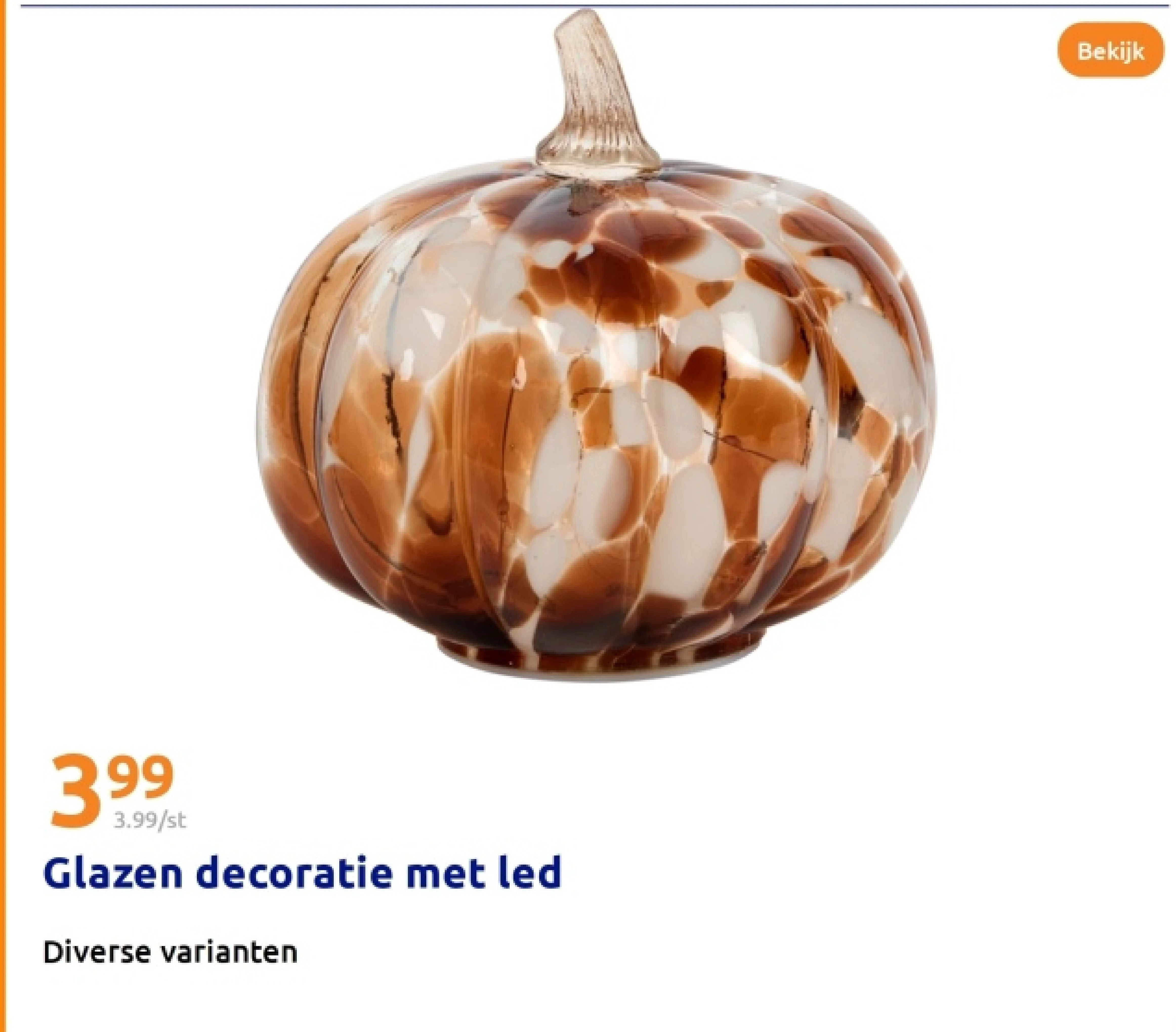 Glazen decoratie met led