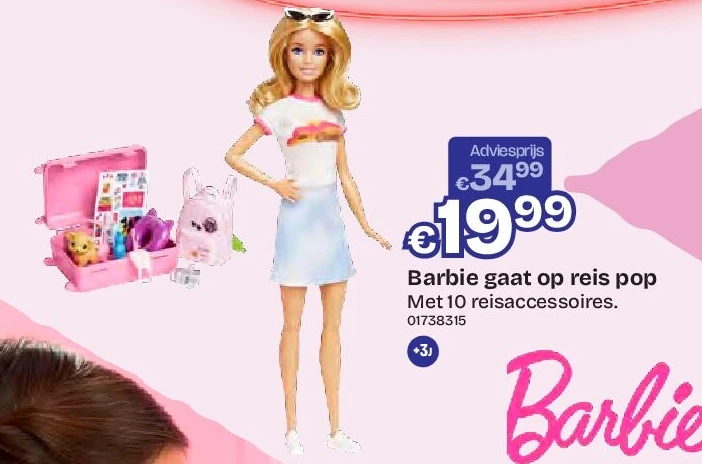Barbie gaat op reis pop